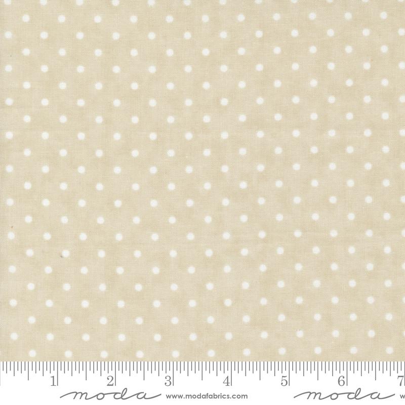 3 Sisters Favorites Vintage Linens Perfect Dots Taupe Tan 3 Sisters Moda Cotton Fabric