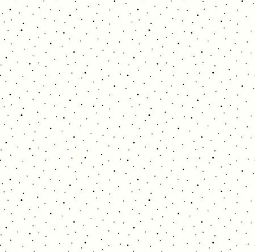 (3-YARD PACKAGE) Dapple Dot 108" Wide back Black Dots in Off White designed by Lori Holt for Riley Blake Designs 100% Cotton Quilting Fabric RB-3YD-WB645-BLACK