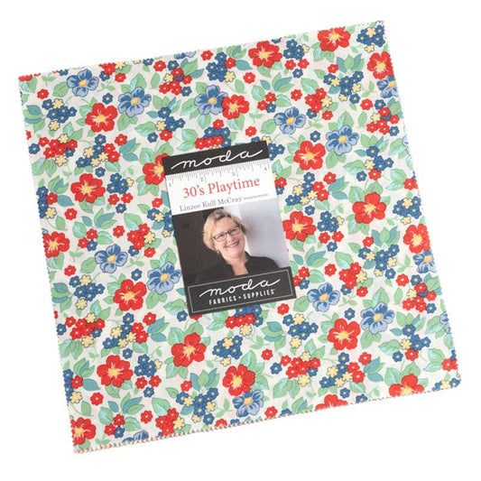 30's Playtime 10" Squares Layer Cake 42 pcs Linzee McCray Moda Cotton Fabric MD-33750LC