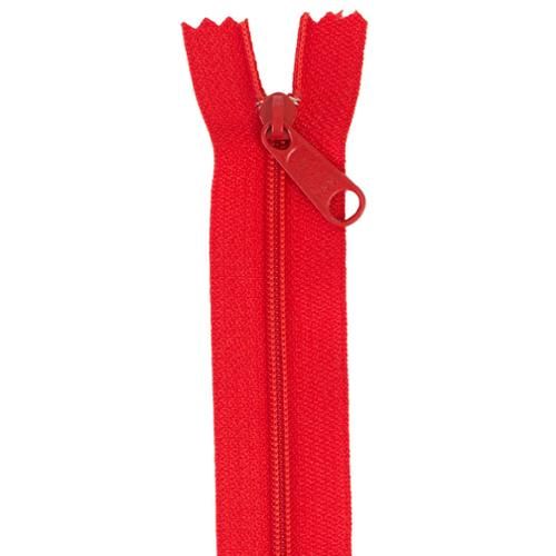 Double Slide Zipper Atom Red 30 inches By Annie's