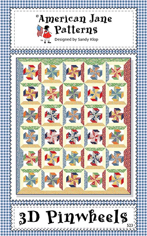 3D Pinwheels Quilt Pattern Sandy Klop American Jane