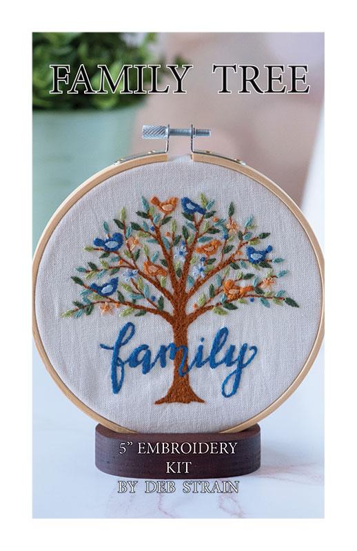 5" Embroidery Kit Family Tree Deb Strain Stitches DSS-020