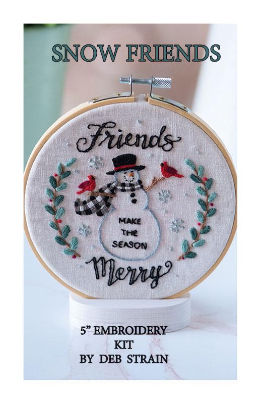 5" Embroidery Kit Snow Friends Deb Strain Stitches DSS-017