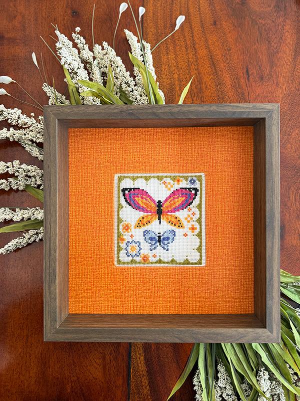 Butterfly Blooms Cross Stitch Needle Art Pattern Kit Robin Pickens Moda MD-KITCS104