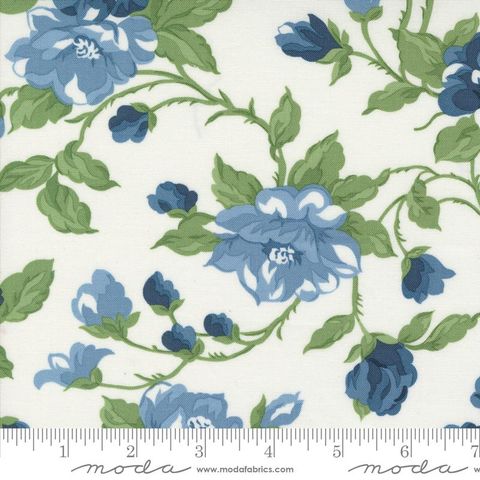 Shoreline Cottage Large Floral Cream Multi Camille Roskelley Moda Cotton Fabric