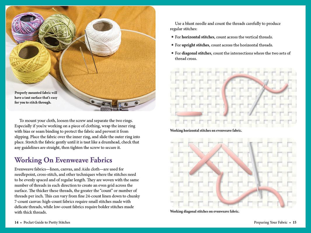 Pocket Guide to Pretty Stitches Needle Art Book Cross Stitch Landauer LAN-120
