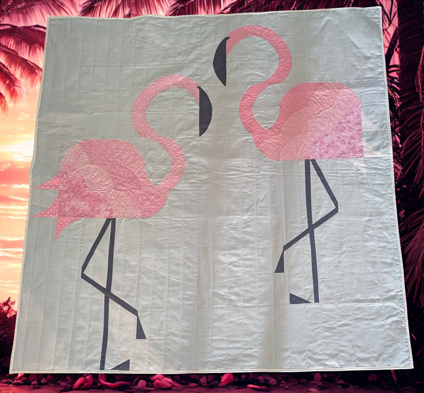 Amazing Flamingo Kit Sewing with Kristene YOU MUST HAVE THE QCR MINI RULER FOR THIS PROJECT