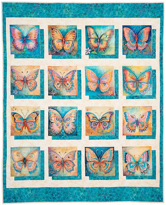 Panel Perfect 3 Yard Quilt Book Donna Robertson Fabric Cafe FC-032543