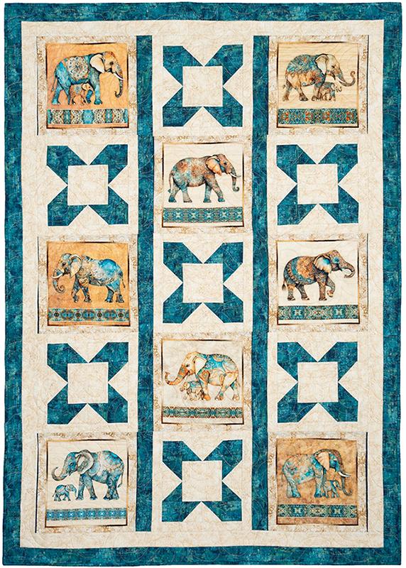 Panel Perfect 3 Yard Quilt Book Donna Robertson Fabric Cafe FC-032543