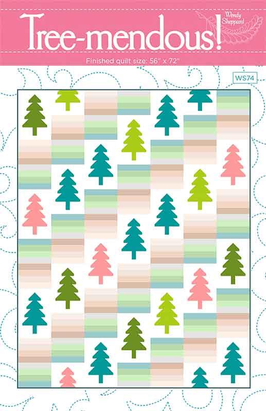 A Christmas Carol Tree-mendous! 53" x72'' Quilting Pattern Wendy Sheppard