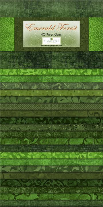 Emerald Forest 5" Strips Karat Gems Revised 4-5-24 Wilmington Prints Cotton Fabric