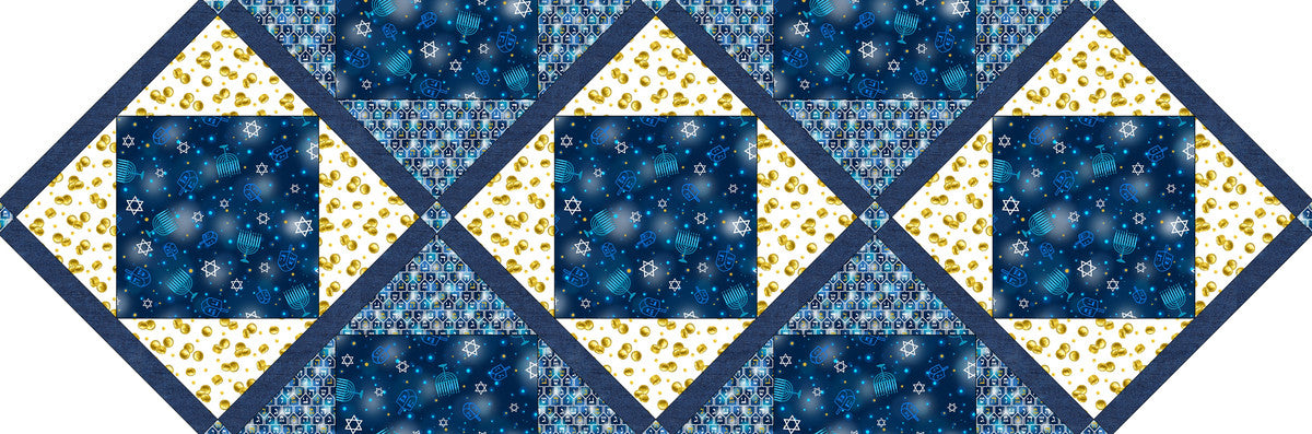 Fabric Requirements-A Celebration of Light Plaza Point Runner Studio E | US Fabric Shop