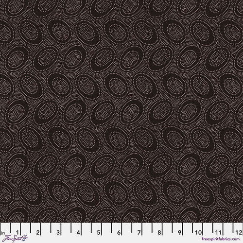 Aboriginal Dot Chocolate Classics Kaffe Fassett Collective Free Spirit Cotton Fabric FS-GP71.CHOCO