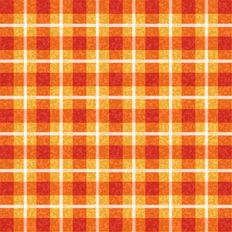 Abra-Cat-Dabra Plaid Orange Gina Jane Lee Quilting Treasures Cotton Fabric