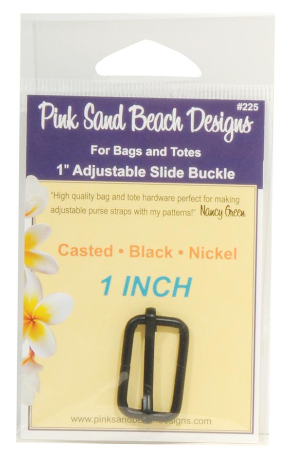 Adjust Slide Buckle Black Nickel Nancy Green Pink Sand Beach Designs PSB-225
