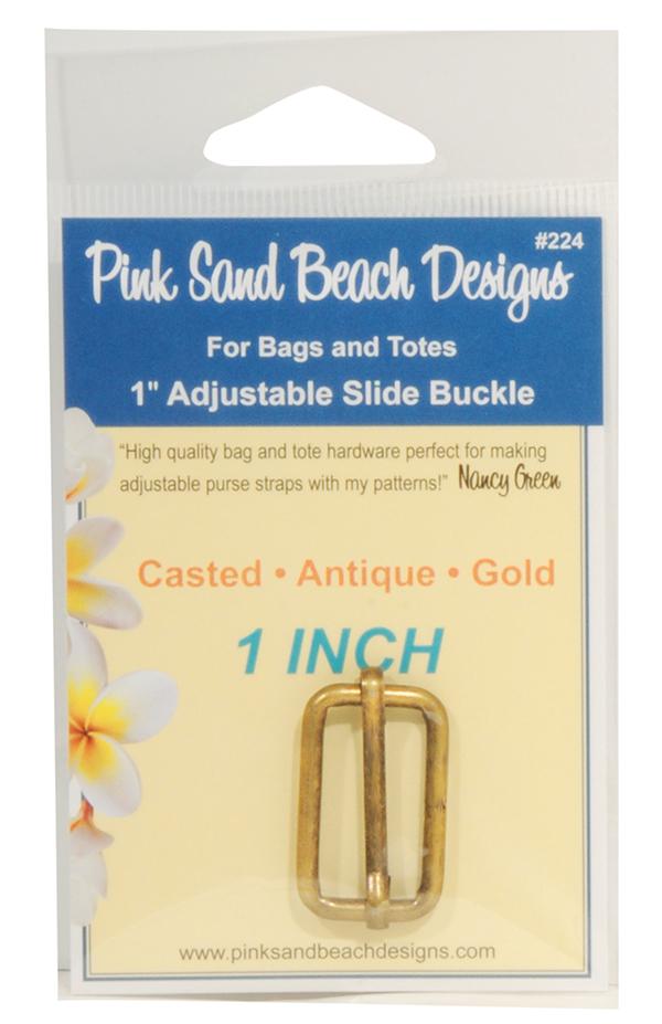 Adjustable Slide Buckle Antique Gold Pink Sand Beach PS-224
