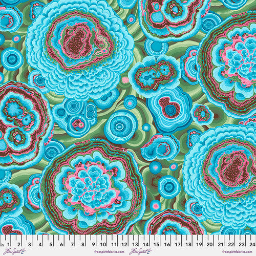 Agate Turquoise Philip Jacobs Stash Kaffe Fassett Collective Free Spirit Cotton Fabric