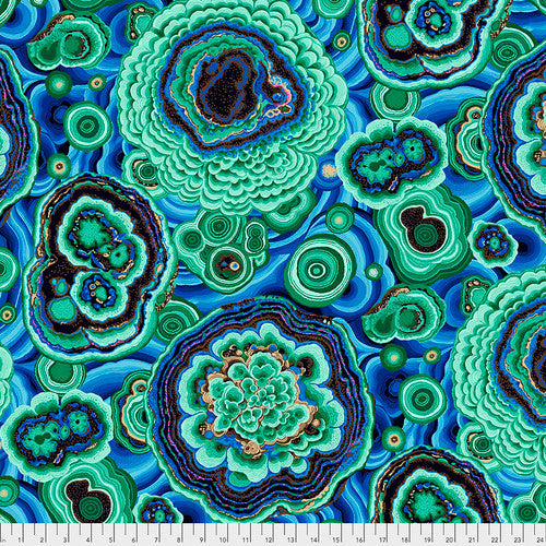 Agate Green Philip Jacobs Stash Kaffe Fassett Collective Free Spirit Cotton Fabric FS-PWPJ106.GREEN