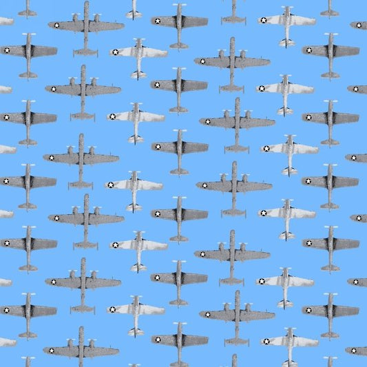 Air Show Airplanes Allover Boeing-licensed Studio E Cotton Fabric