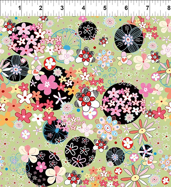 Alice Garden Multi In the Beginning Fabrics Cotton Fabric ITB-5AL-1