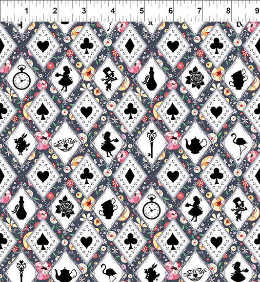 Alice Silhouettes Multi In the Beginning Fabrics Cotton Fabric ITB-3AL-1
