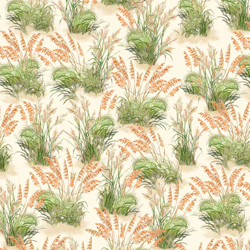 All Carolina Shop Hop 2024 Grass Cream Quilting Treasures Cotton Fabric