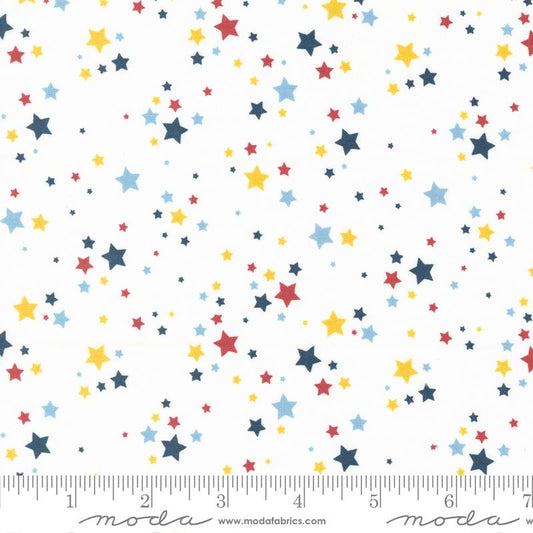 All Star Star Player White Stacy Iest Hsu Moda Cotton Fabric