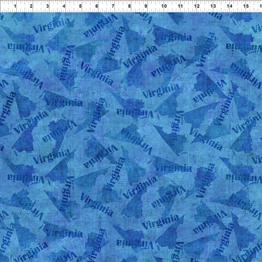 PRE-ORDER | MAY | All Blue Ridge Shop Hop 2026 VA Blue In The Beginning Cotton Fabric ITB-11BR-1