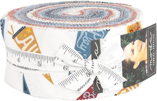 All Star 2.5" Jelly Roll 40pcs Stacy Iest Hsu Moda Cotton Fabric MD-20850JR