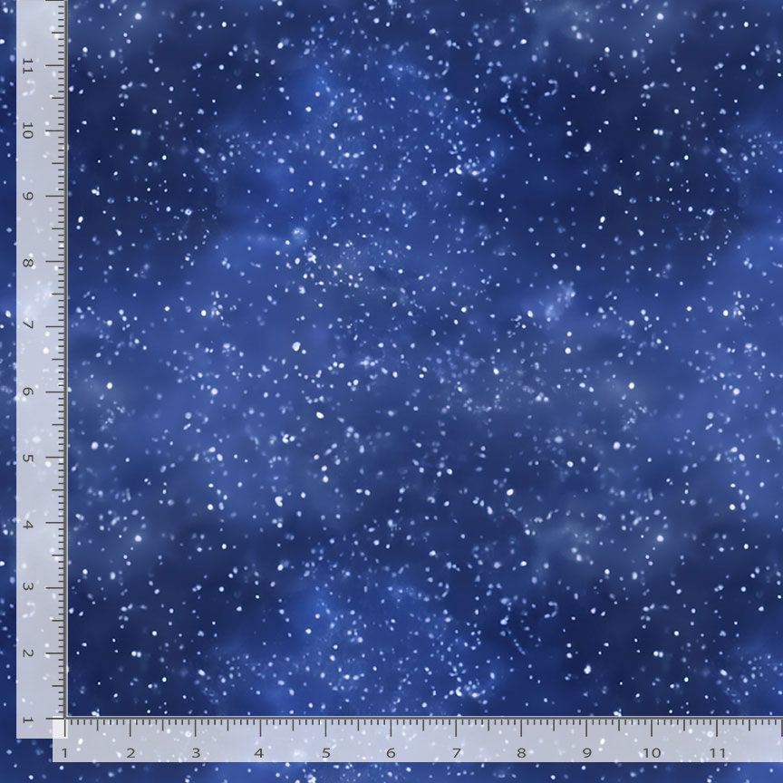 All is Calm Winter Night Sky Night Blue Dona Gelsinger Timeless Treasures Cotton Fabric TT-DONA-CD3525-NIGHT