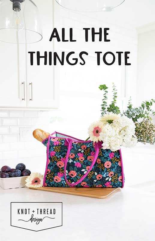 All the Things Tote Bag Pattern Knot And Thread KAT-113
