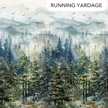 Altitude Ombre Blue Multi Deborah Edwards and Melanie Samra Northcott Cotton Fabric NC-DP29154-43
