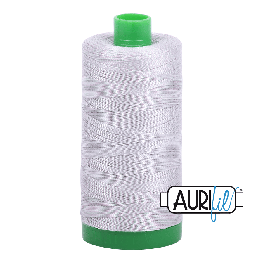 Aluminum Light Grey 40 wt 1094 yd Large Spool Aurifil Cotton Quilting Thread AF-MK40SC6-2615