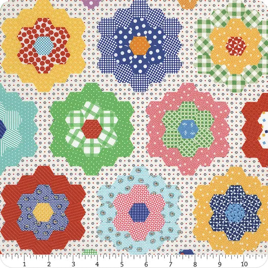 Always in Season 108" Wide back Flower Garden Multi American Jane Riley Blake Designs Cotton Fabric