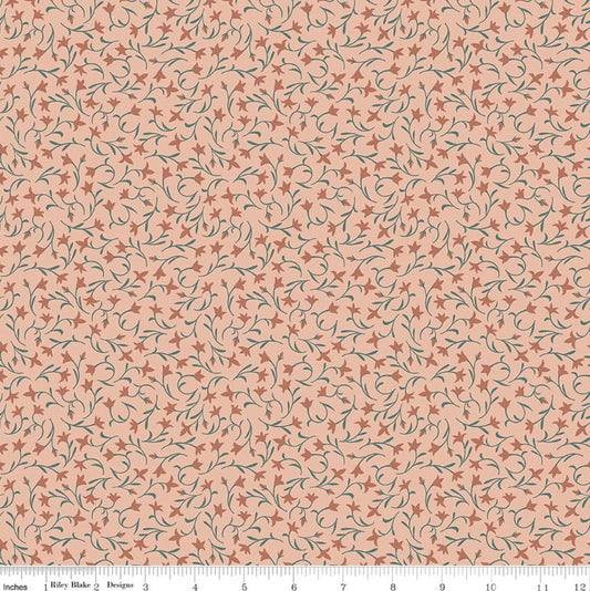 Ambleside Flower Toss Blush Pink Amanda Niederhauser Riley Blake Designs Cotton Fabric RB-C17114-BLUSH