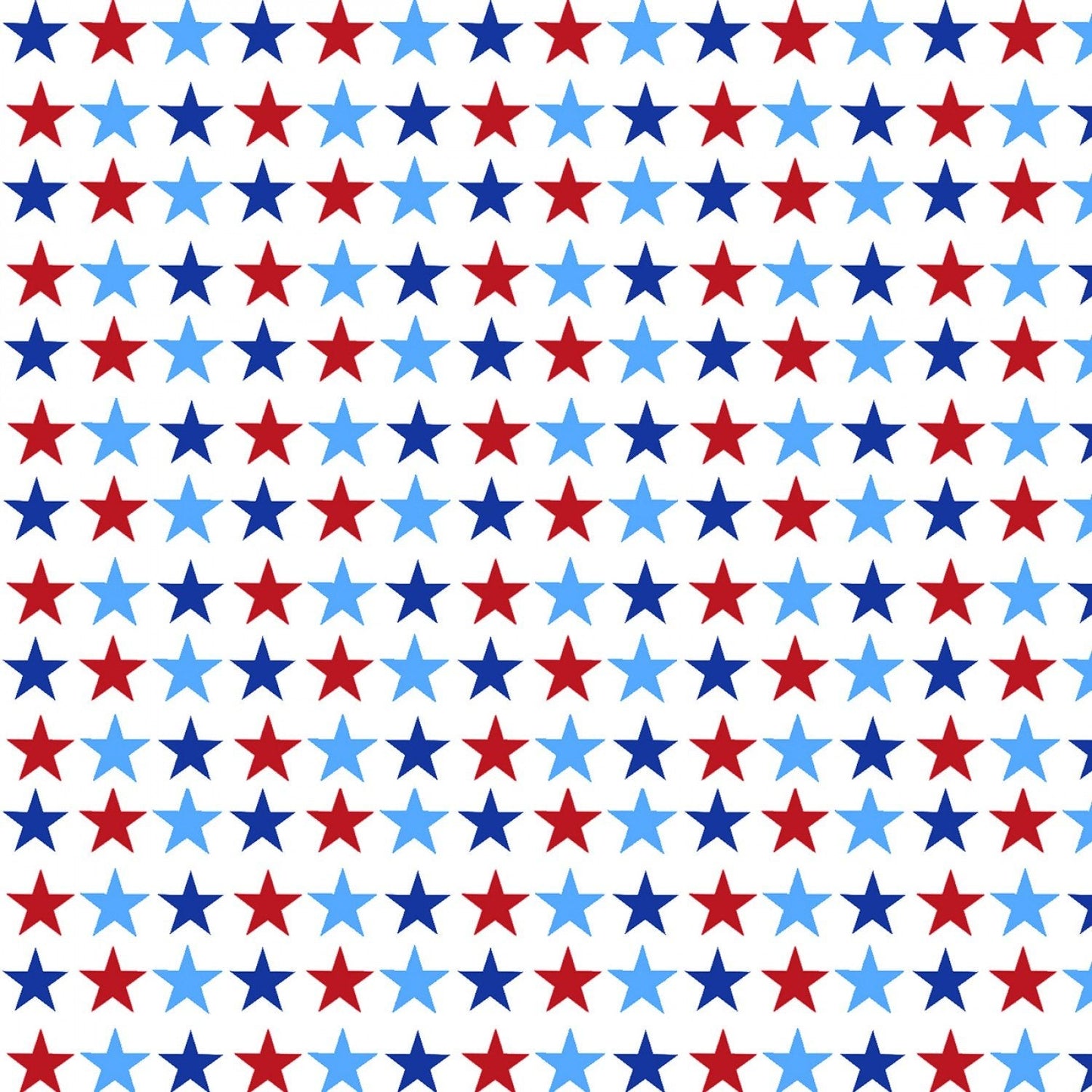America Home of the Brave Small Stars White  Studio E Cotton Fabric