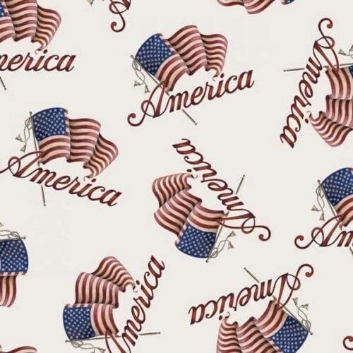 America Patriotic Flag Springs Creative Cotton Fabric