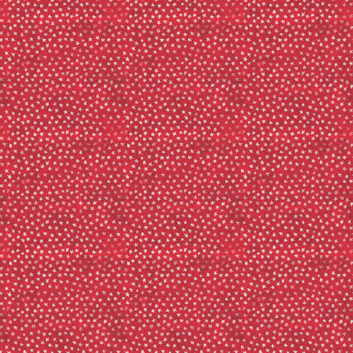 American Dreamer Allover Stars Red Amylee Weeks 3 Wishes Cotton Fabric | US Fabric Shop