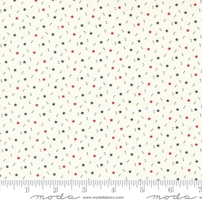 American Gatherings II Space Star Dove Cream Primitive Gatherings Moda Cotton Fabric