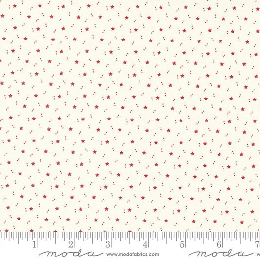 American Gatherings II Space Star Dove Heart Red Primitive Gatherings Moda Cotton Fabric