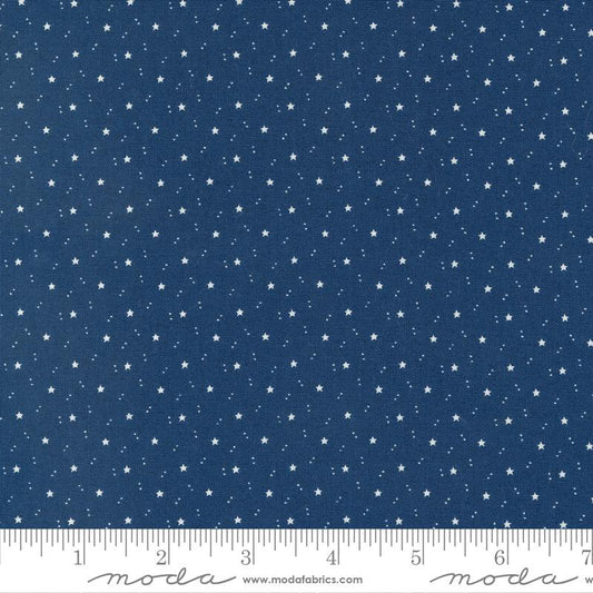 American Gatherings II Space Star Loyal Blue Primitive Gatherings Moda Cotton Fabric