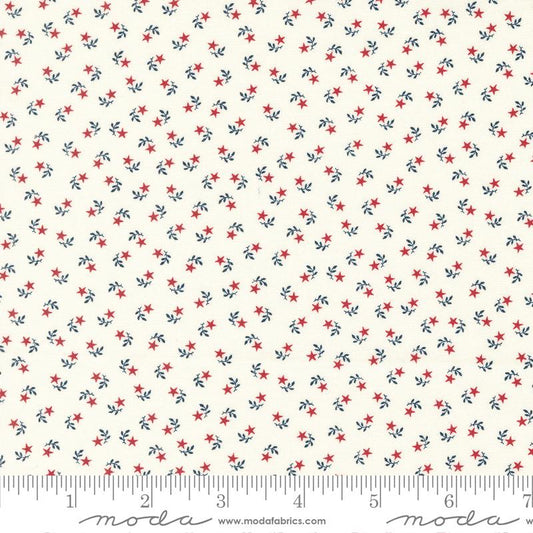 American Gatherings II Star Flower Dove Cream Primitive Gatherings Moda Cotton Fabric