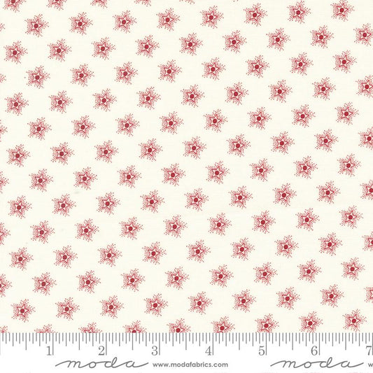 American Gatherings II Star Sparkling Dove Heart Cream Primitive Gatherings Moda Cotton Fabric