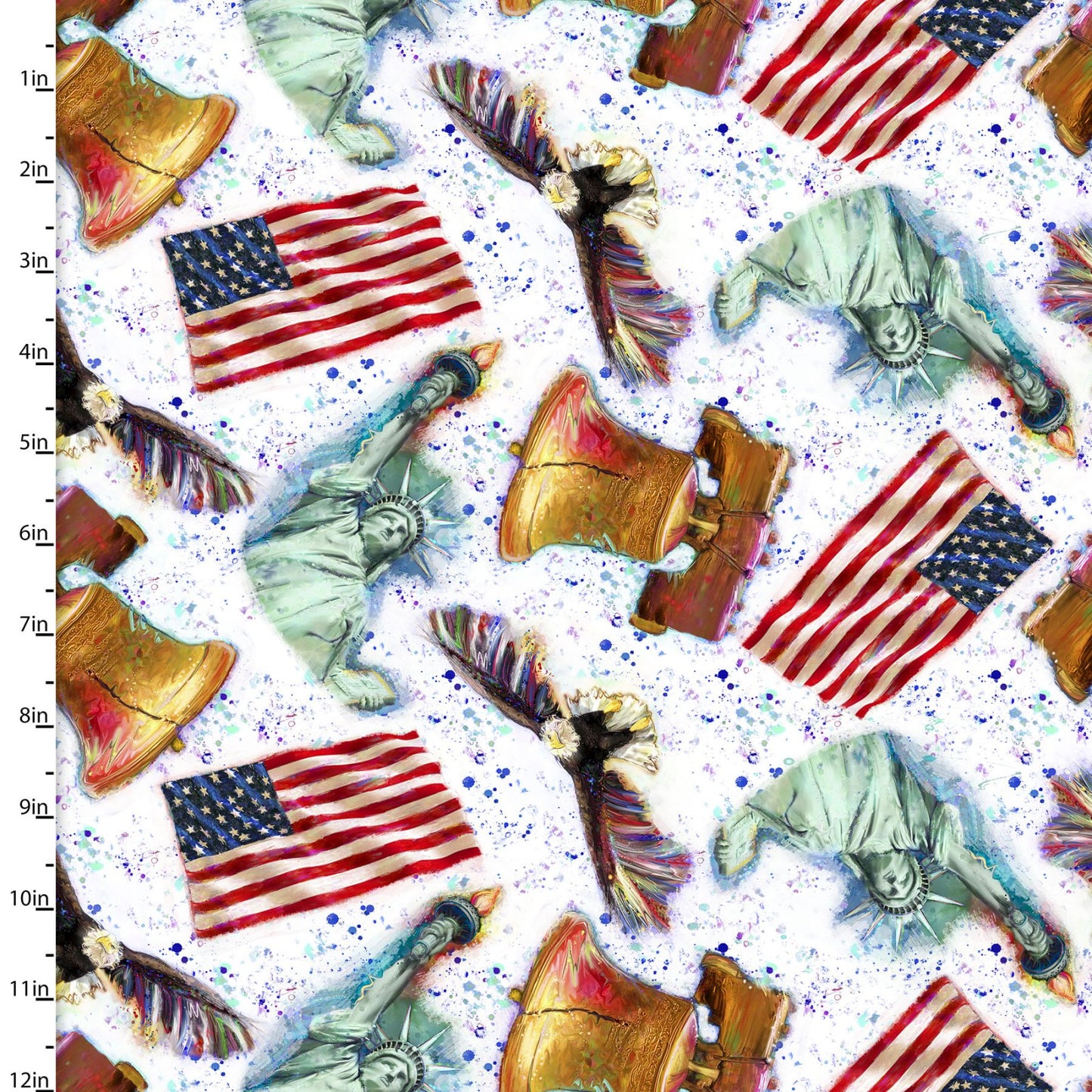 American Icons Allover Connie Haley 3 Wishes Cotton Fabric