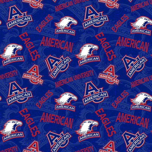 American Eagles NCAA College Tone on Tone Sykel Enterprises Cotton Quilting Fabric AME-1178