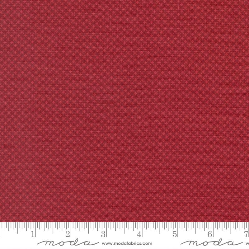 American Gatherings III Cross Stitch Blenders Deep Crimson Red Primitive Gatherings Moda Cotton Fabric MD-49328-13