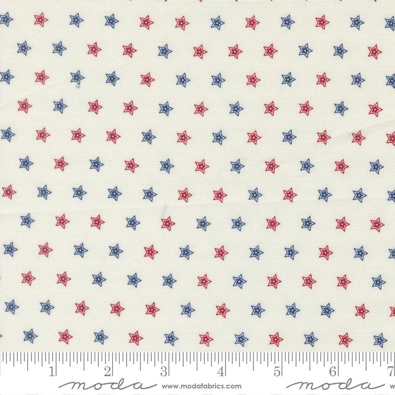American Gatherings III Double Star Americana Cloud Multi Primitive Gatherings Moda Cotton Fabric MD-49324-11