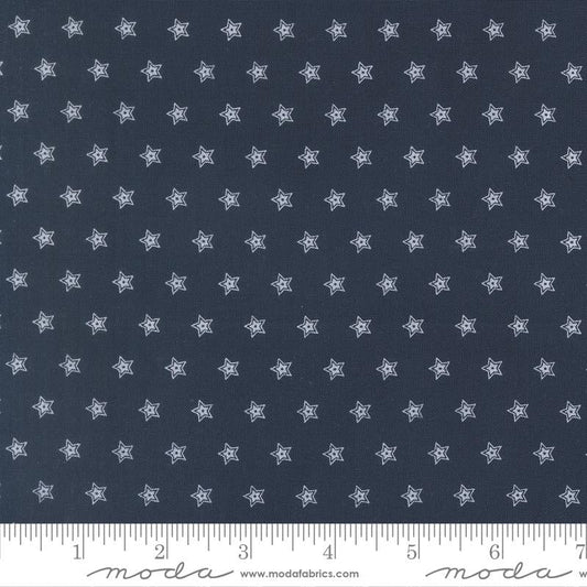 American Gatherings III Double Star Americana Navy Primitive Gatherings Moda Cotton Fabric MD-49324-16