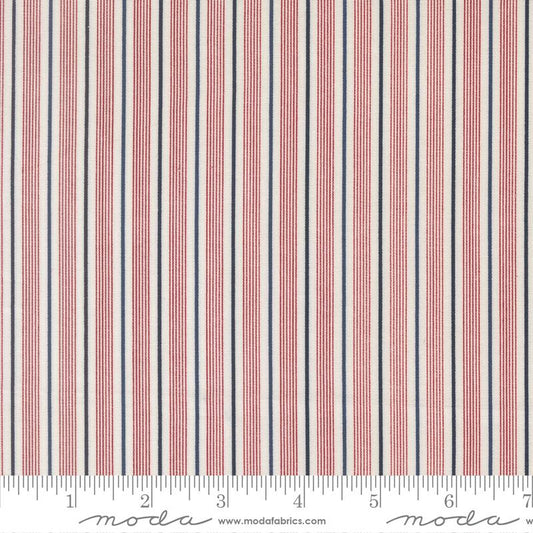 American Gatherings III Pathway Stripes Cloud Multi Primitive Gatherings Moda Cotton Fabric MD-49321-11