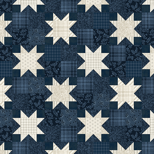 American Valor American Quilt Navy Cheryl Haynes Benartex Cotton Fabric BE-16873-56